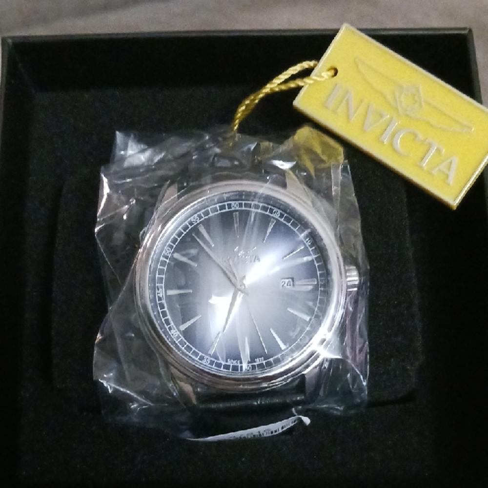 Invicta Silver and Black Watch